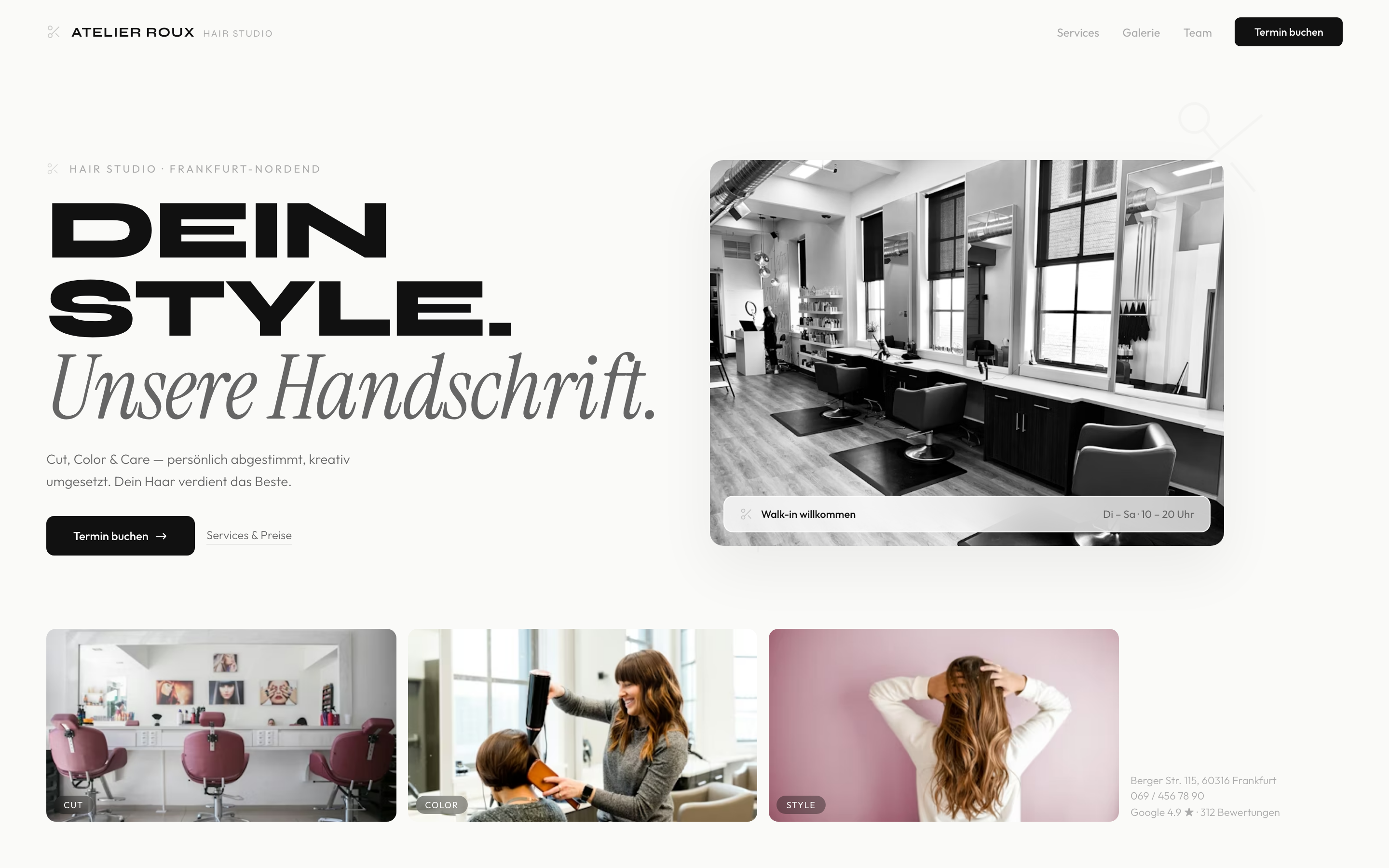 Atelier Roux — Hair Studio